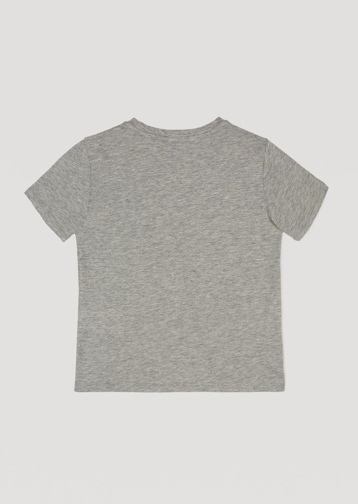 Camiseta con estampado de águila y aplicaciones de tachuelas Camiseta con estampado de águila y aplicaciones de tachuelas