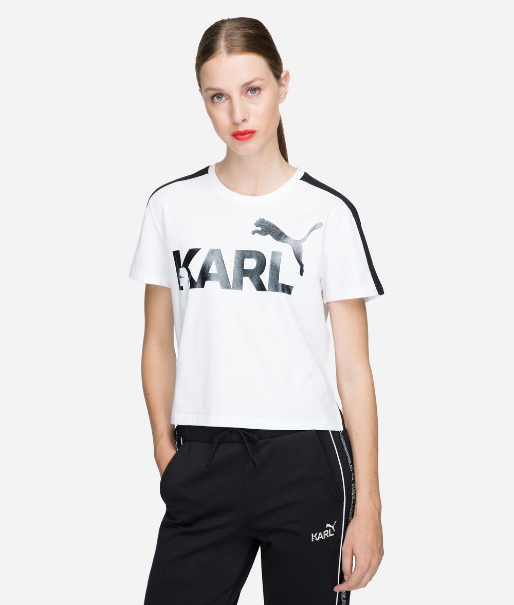 KARL LAGERFELD PUMA x KARL Cropped T-Shirt T-shirt Woman f