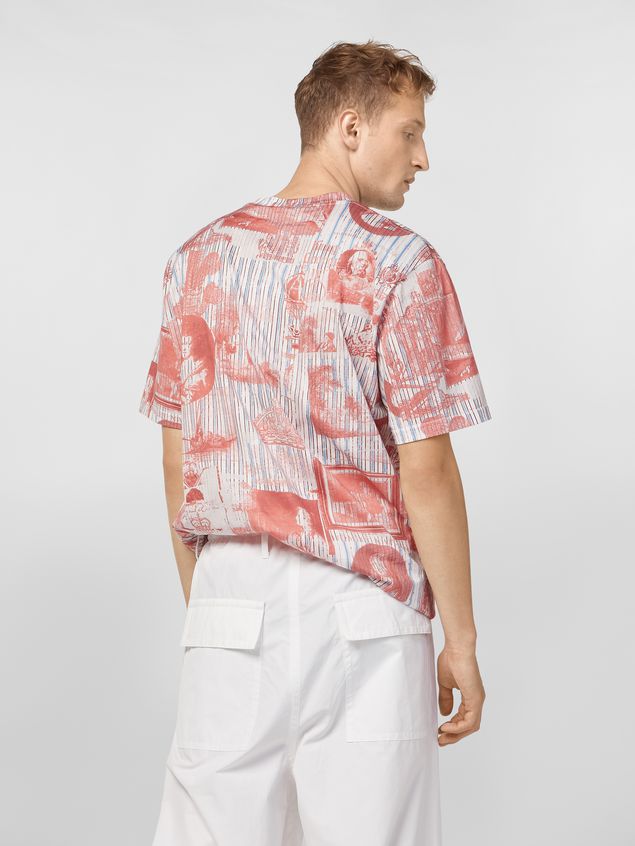Short Sleeve T-Shirt Marni T-shirt in lightweight cotton jersey; Portrait print Man