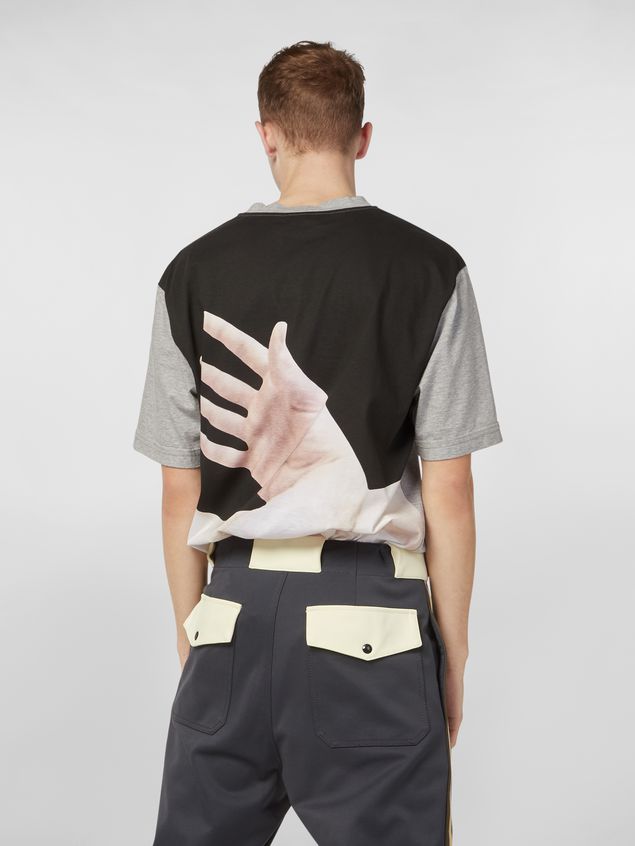 Short Sleeve T-Shirt Marni T-shirt in cotton jersey with print by the artist Florian Hetz Man