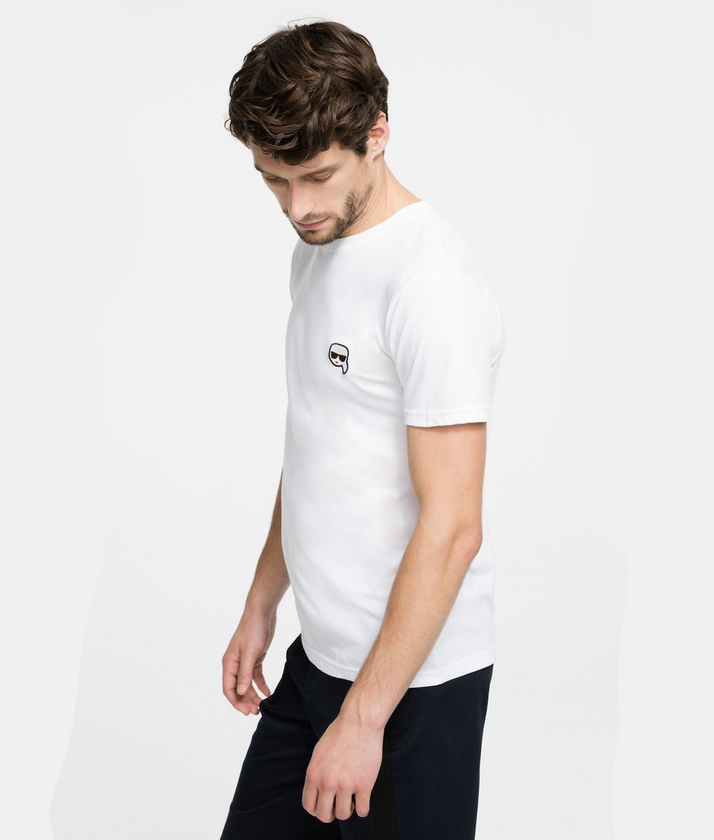 KARL LAGERFELD K/Ikonik T-Shirt mit Applikation T-Shirt Herren d