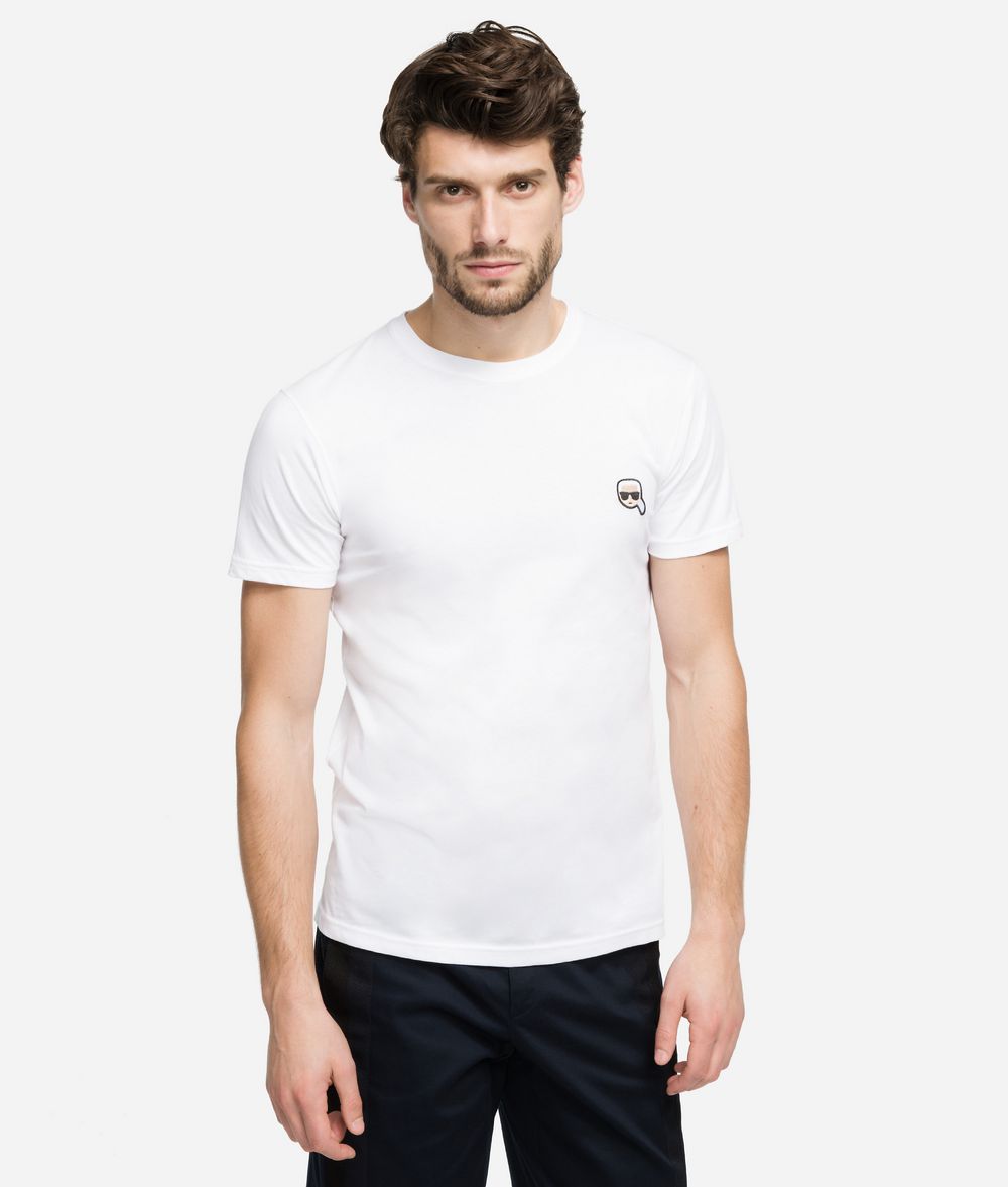 KARL LAGERFELD K/Ikonik T-Shirt mit Applikation T-Shirt Herren f