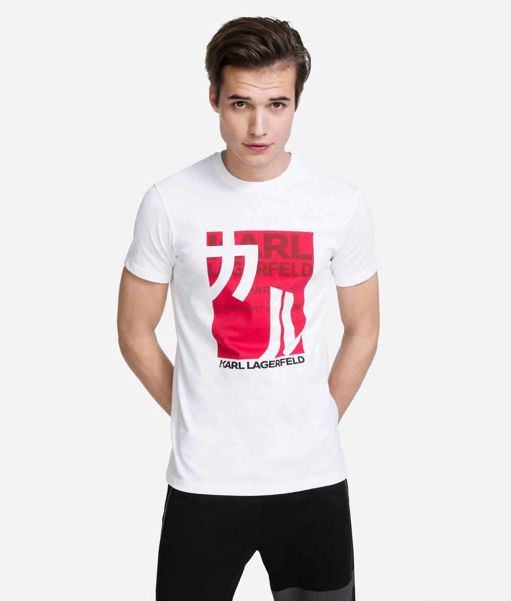 KARL LAGERFELD K/Tokyo Logo Print T-Shirt T-shirt Man f