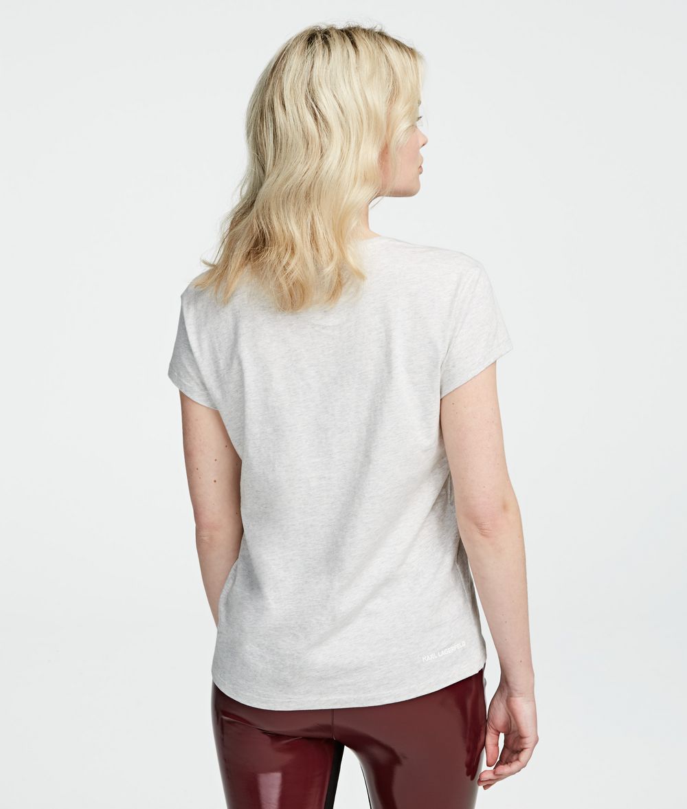 KARL LAGERFELD K/Ikonik Logo T-Shirt T-shirt Woman d