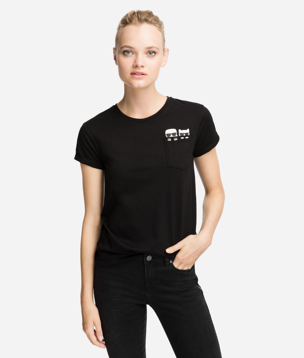 KARL LAGERFELD K/Ikonik Pocket T-Shirt T-shirt Woman f
