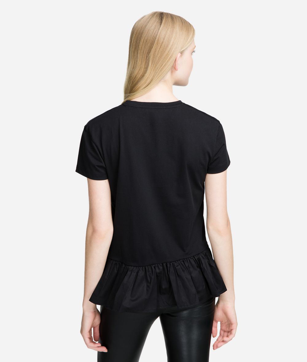 KARL LAGERFELD Logo Collar T-Shirt T-shirt Woman d