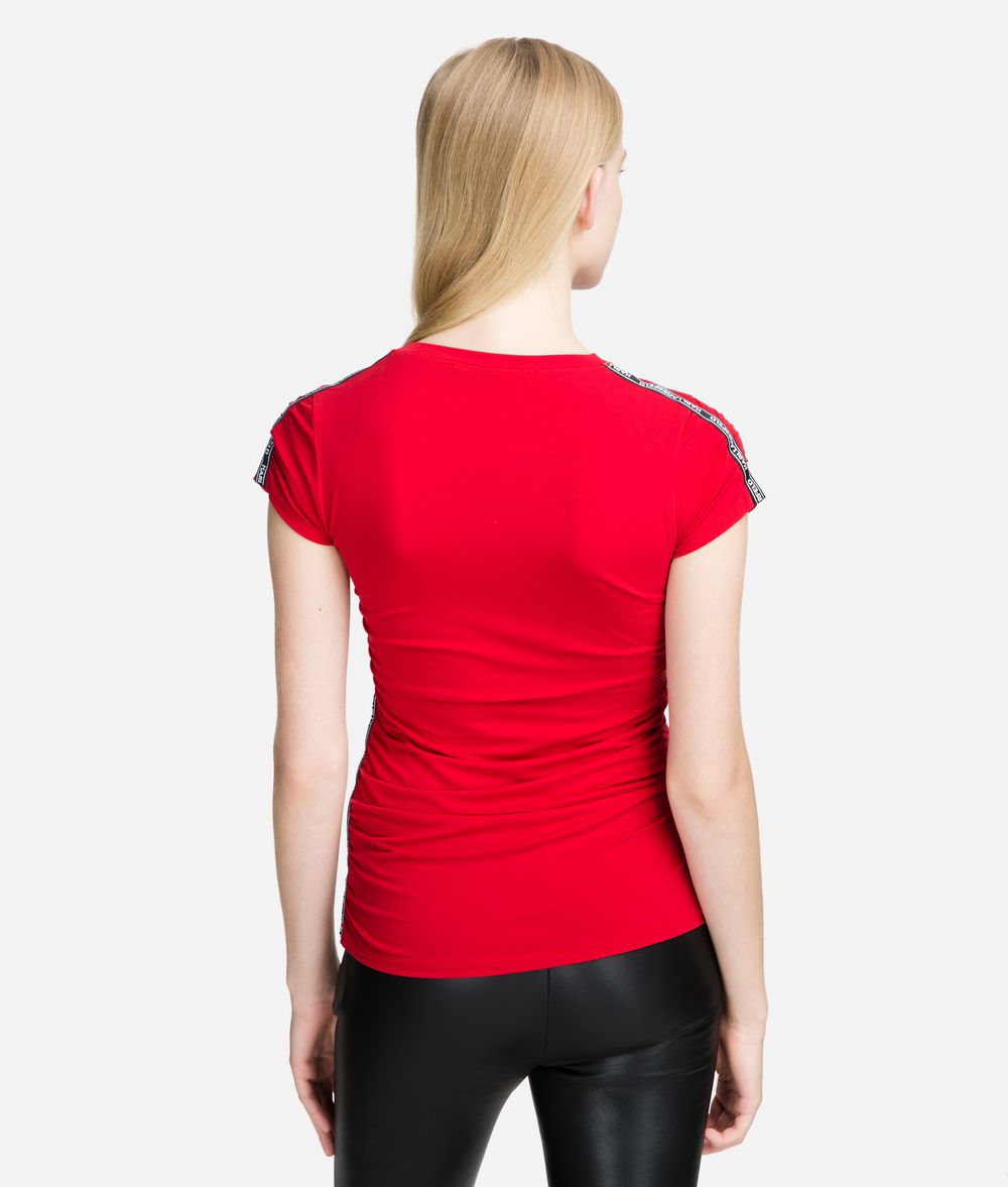 KARL LAGERFELD T-Shirt mit Logotape T-Shirt Damen d