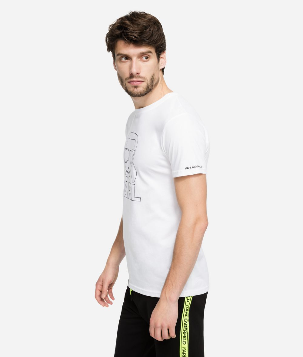 KARL LAGERFELD K/Ikonik Outline T-Shirt T-shirt Man d