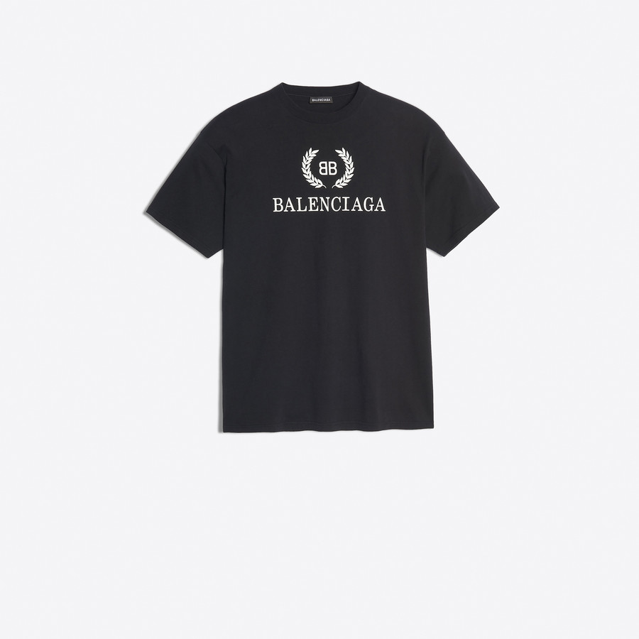 BB Balenciaga T Shirt Black for Men 