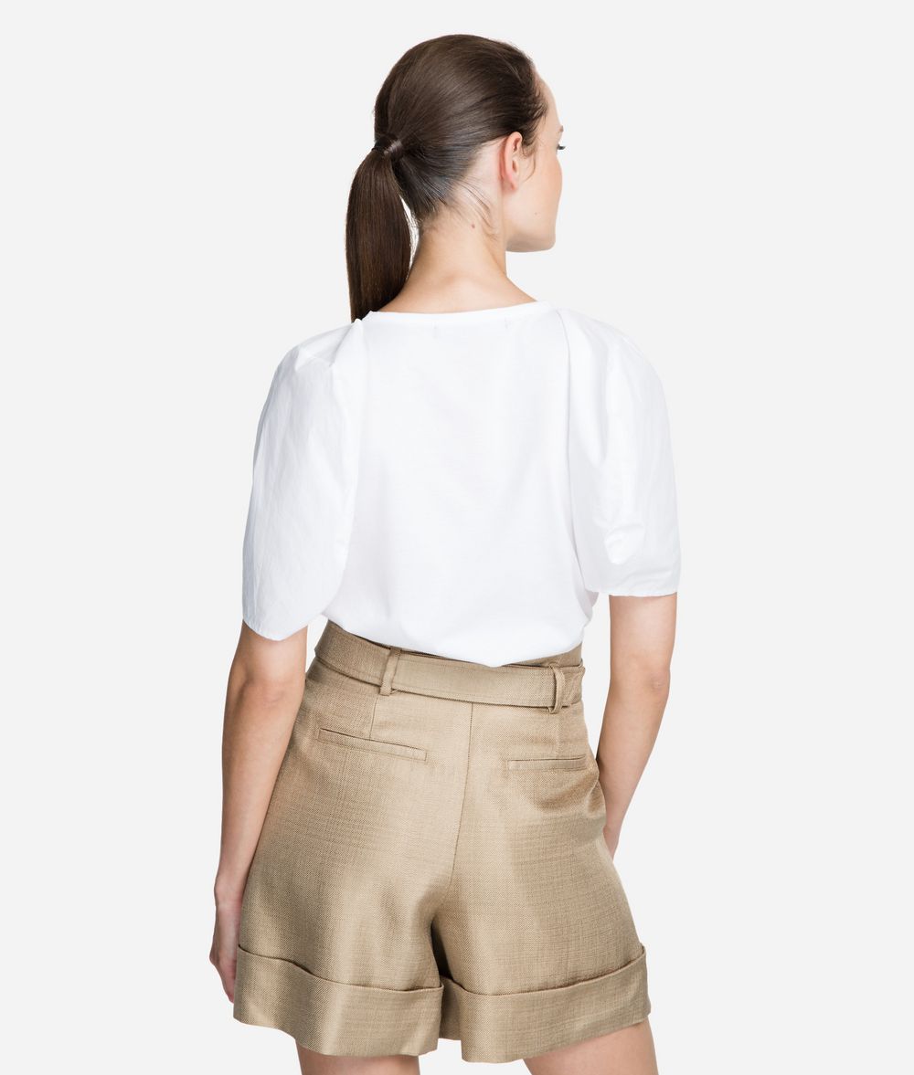 KARL LAGERFELD Top mit Oversize-Ärmeln T-Shirt Damen d