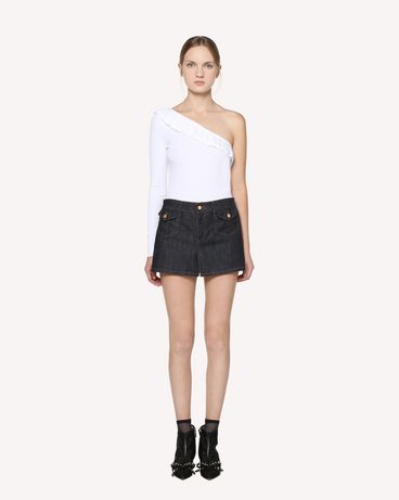 REDValentino One-shoulder jersey top