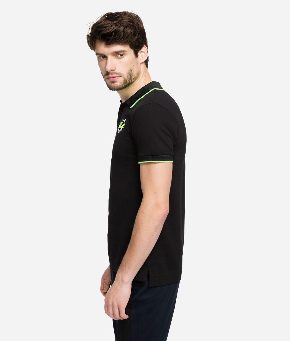 KARL LAGERFELD Polo à logo fluo T-shirt Homme d