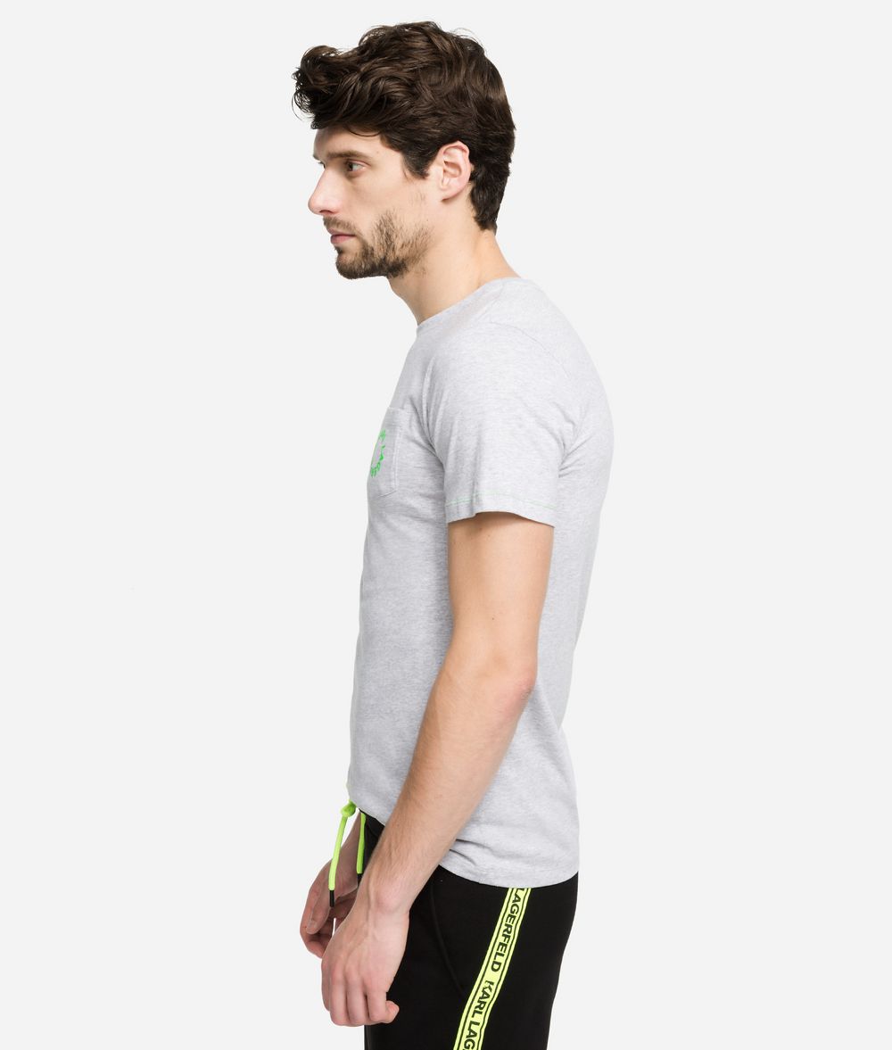 KARL LAGERFELD K/Neon Logo Pocket T-Shirt T-shirt Man d
