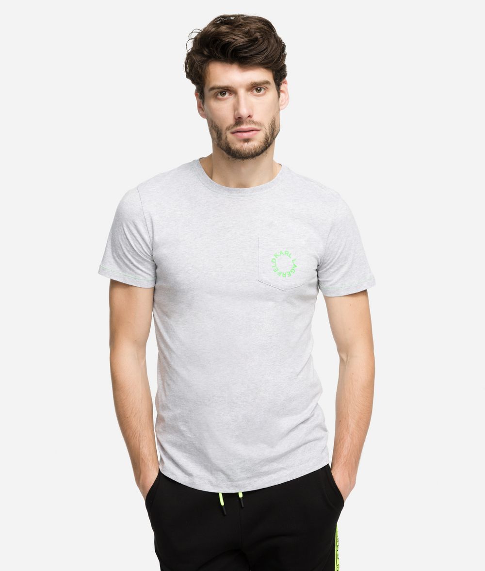 KARL LAGERFELD K/Neon Logo Pocket T-Shirt T-shirt Man f