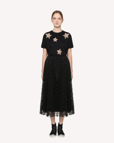 REDValentino Point d'Esprit stars detailed T-shirt