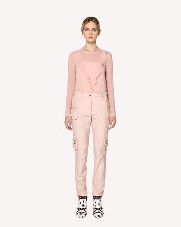 REDValentino Ruffle detail silk top