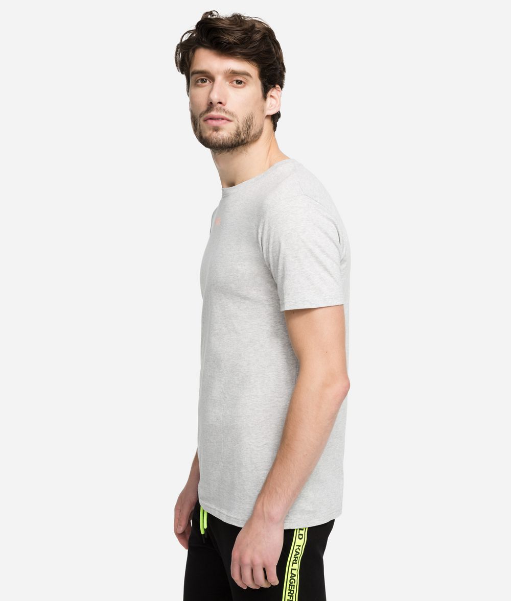 KARL LAGERFELD T-shirt à logo fluo T-shirt Homme d
