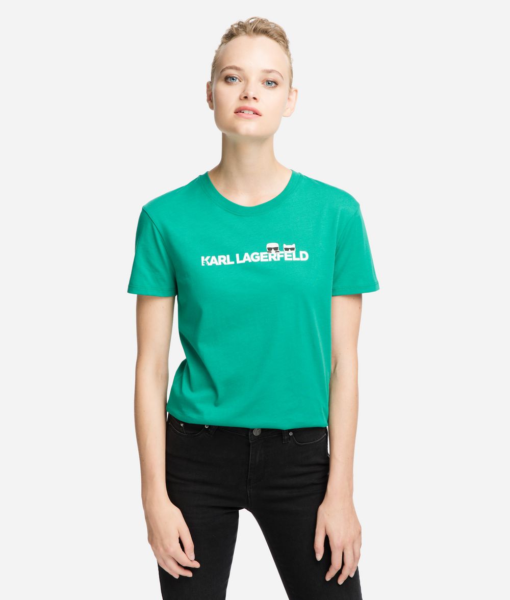 KARL LAGERFELD K/Ikonik Logo-T-Shirt T-Shirt Damen f