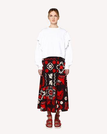 REDValentino Ruffles detail sweatshirt
