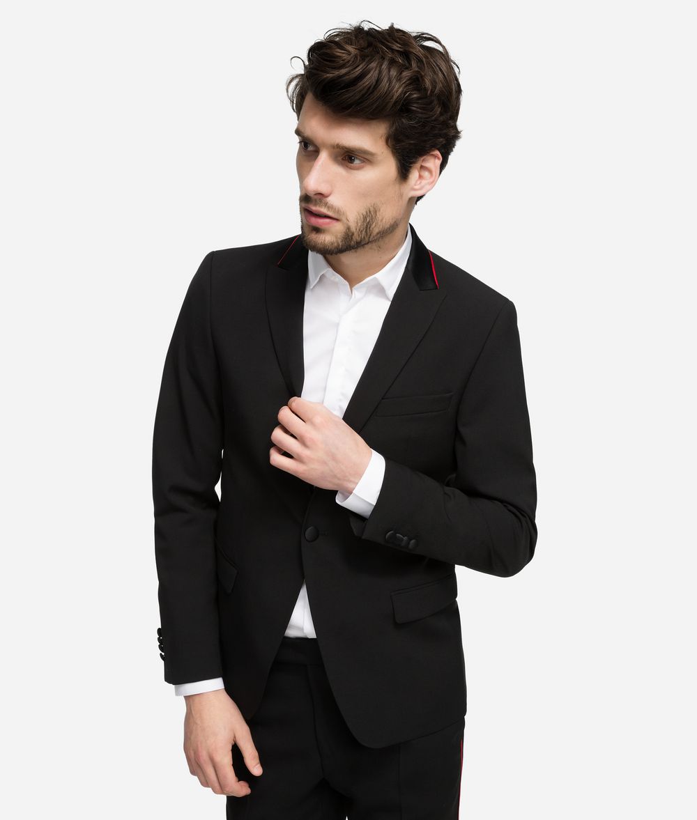KARL LAGERFELD Striped Tuxedo Shirt SUITS Man f