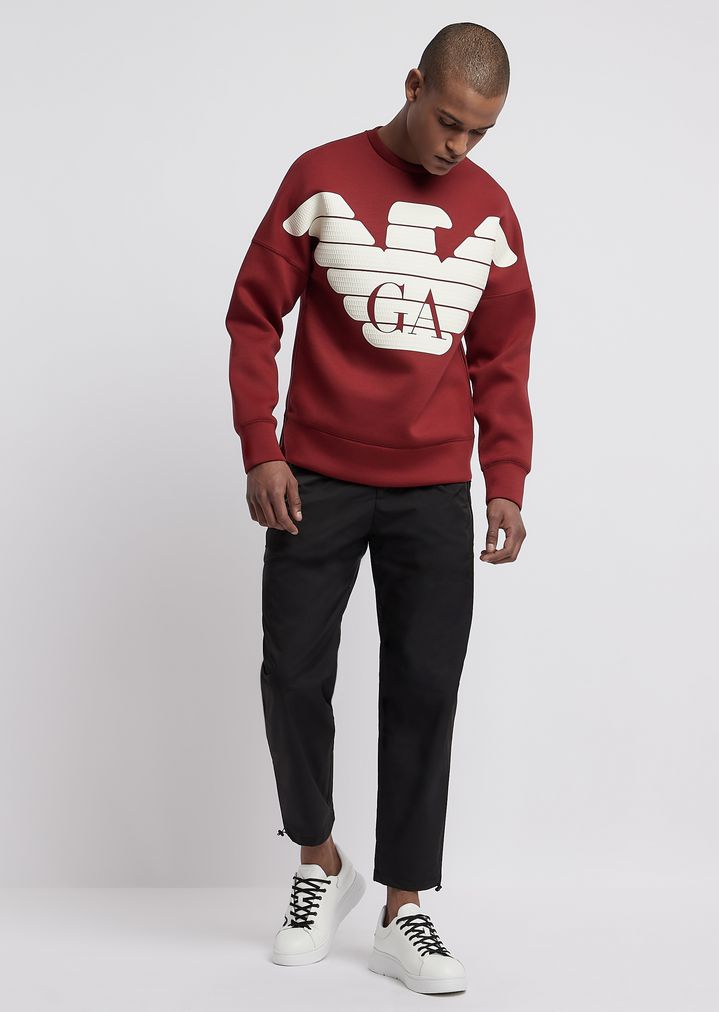 R-EA-MIX Sweatshirt aus leichtem Scuba-Gewebe R-EA-MIX Sweatshirt aus leichtem Scuba-Gewebe