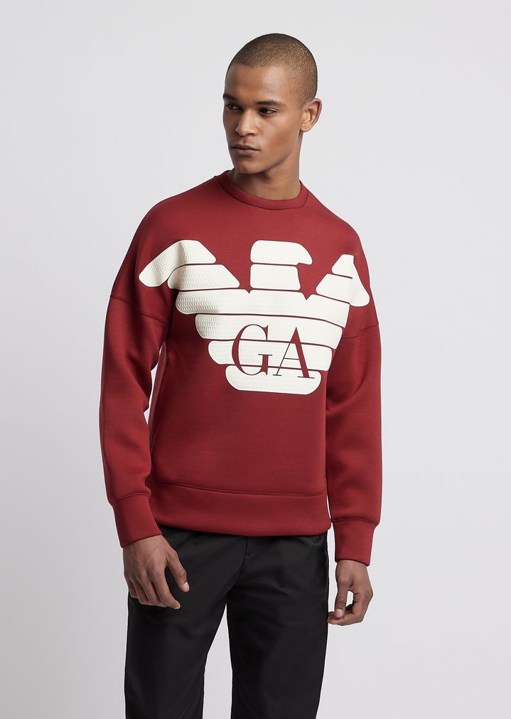 R-EA-MIX Sweatshirt aus leichtem Scuba-Gewebe R-EA-MIX Sweatshirt aus leichtem Scuba-Gewebe