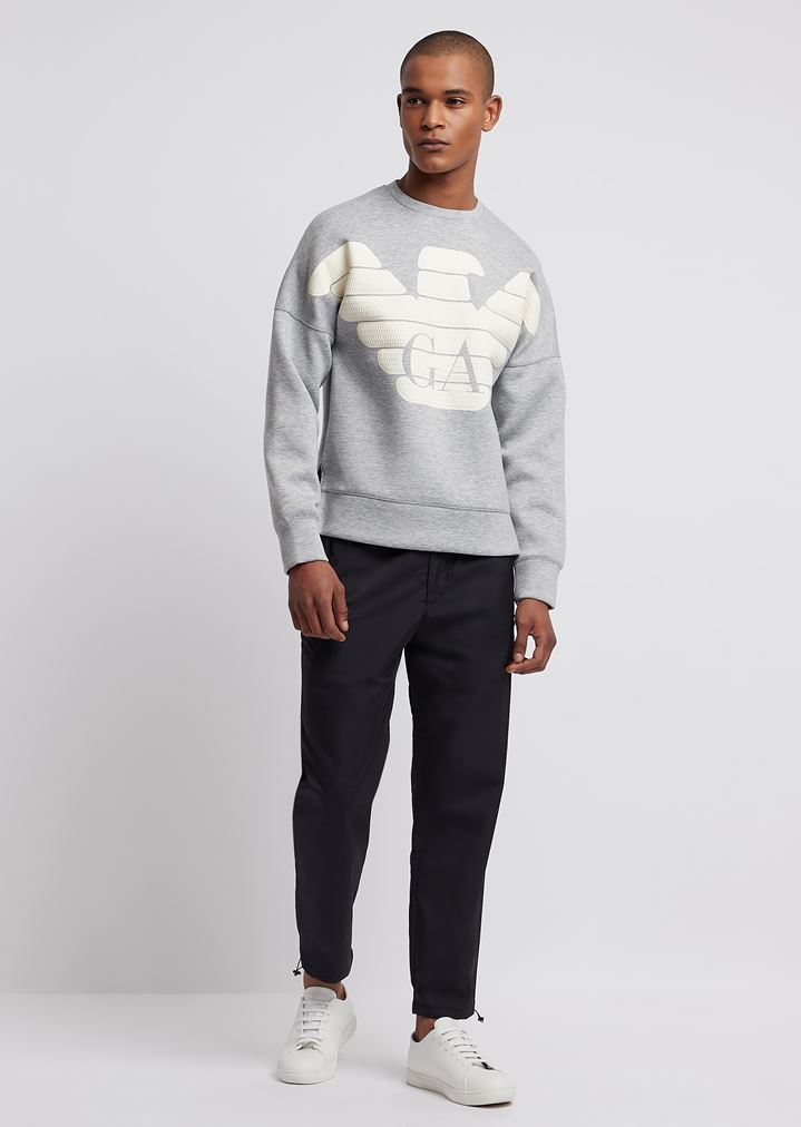 R-EA-MIX sweatshirt in lightweight scuba fabric R-EA-MIX sweatshirt in lightweight scuba fabric