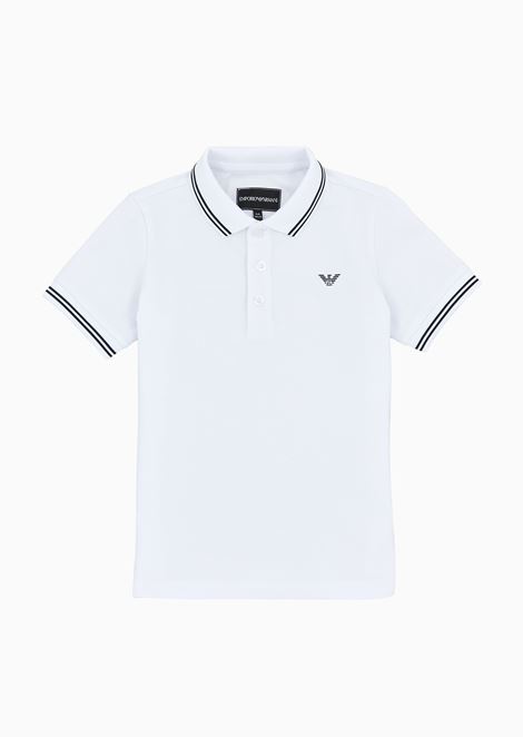 emporio armani ea7 tape cuff polo shirt