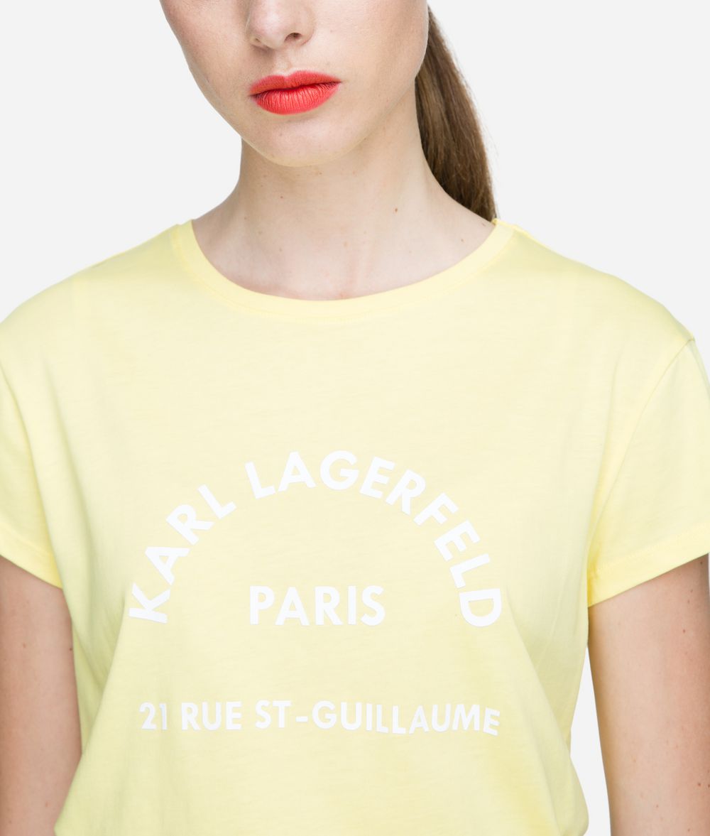 KARL LAGERFELD Rue Lagerfeld Logo T-Shirt T-shirt Woman d