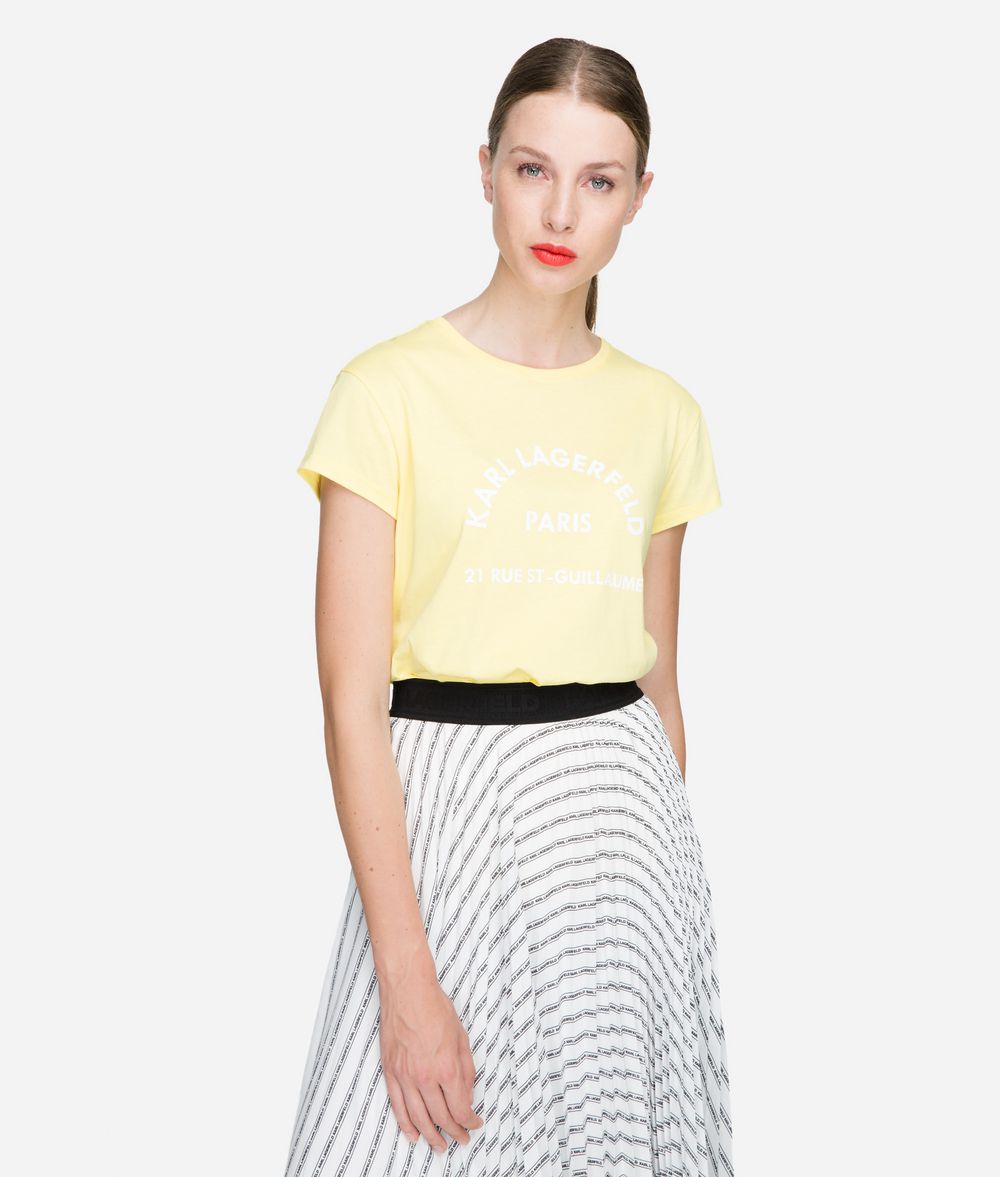 KARL LAGERFELD Rue Lagerfeld Logo T-Shirt T-shirt Woman f