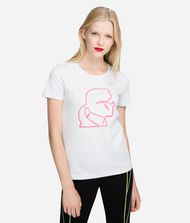 KARL LAGERFELD T-shirt Woman Neon Logo T-Shirt f