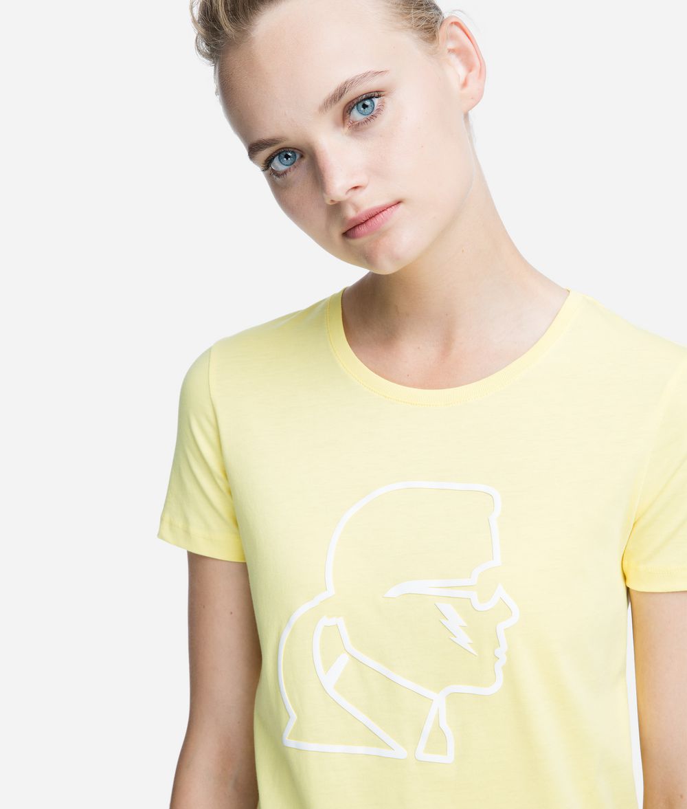 KARL LAGERFELD Neon Logo T-Shirt T-shirt Woman d