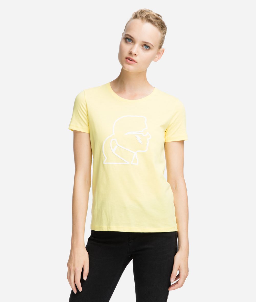 KARL LAGERFELD Neon Logo T-Shirt T-shirt Woman f