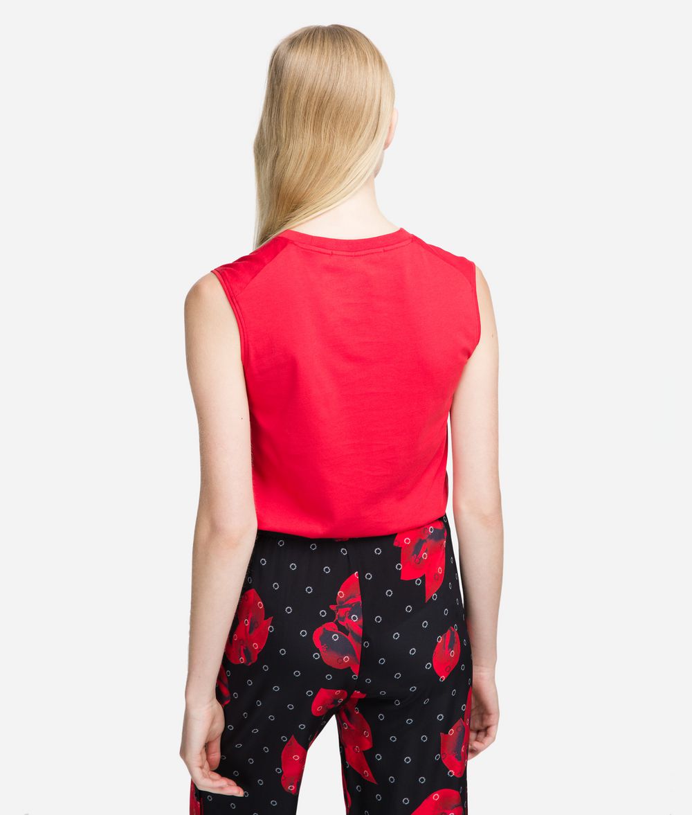 KARL LAGERFELD Circle Logo Tank Tank Woman d