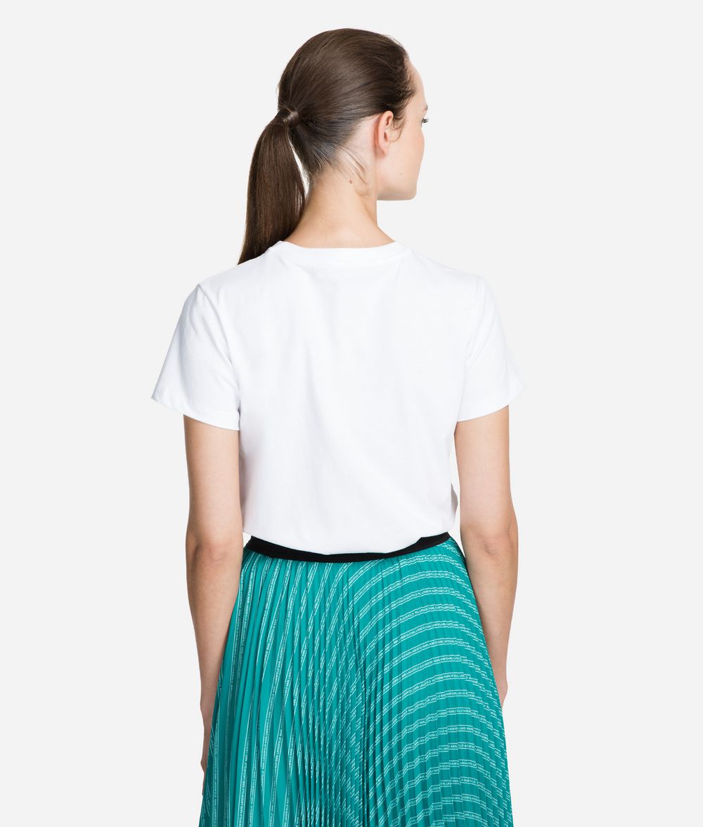KARL LAGERFELD Circle Logo T-Shirt T-shirt Woman d