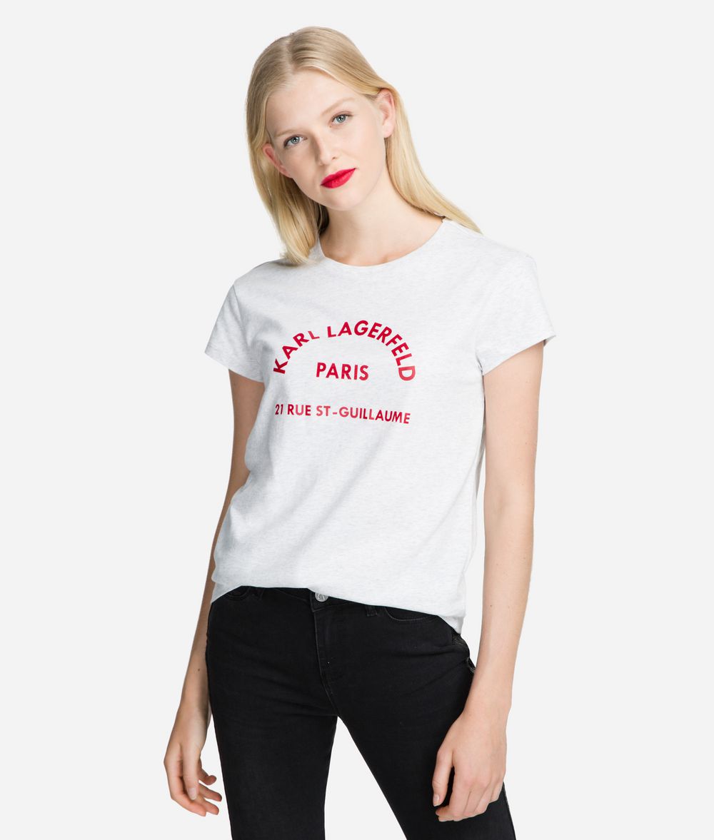 KARL LAGERFELD Rue Lagerfeld Logo T-Shirt T-shirt Woman f