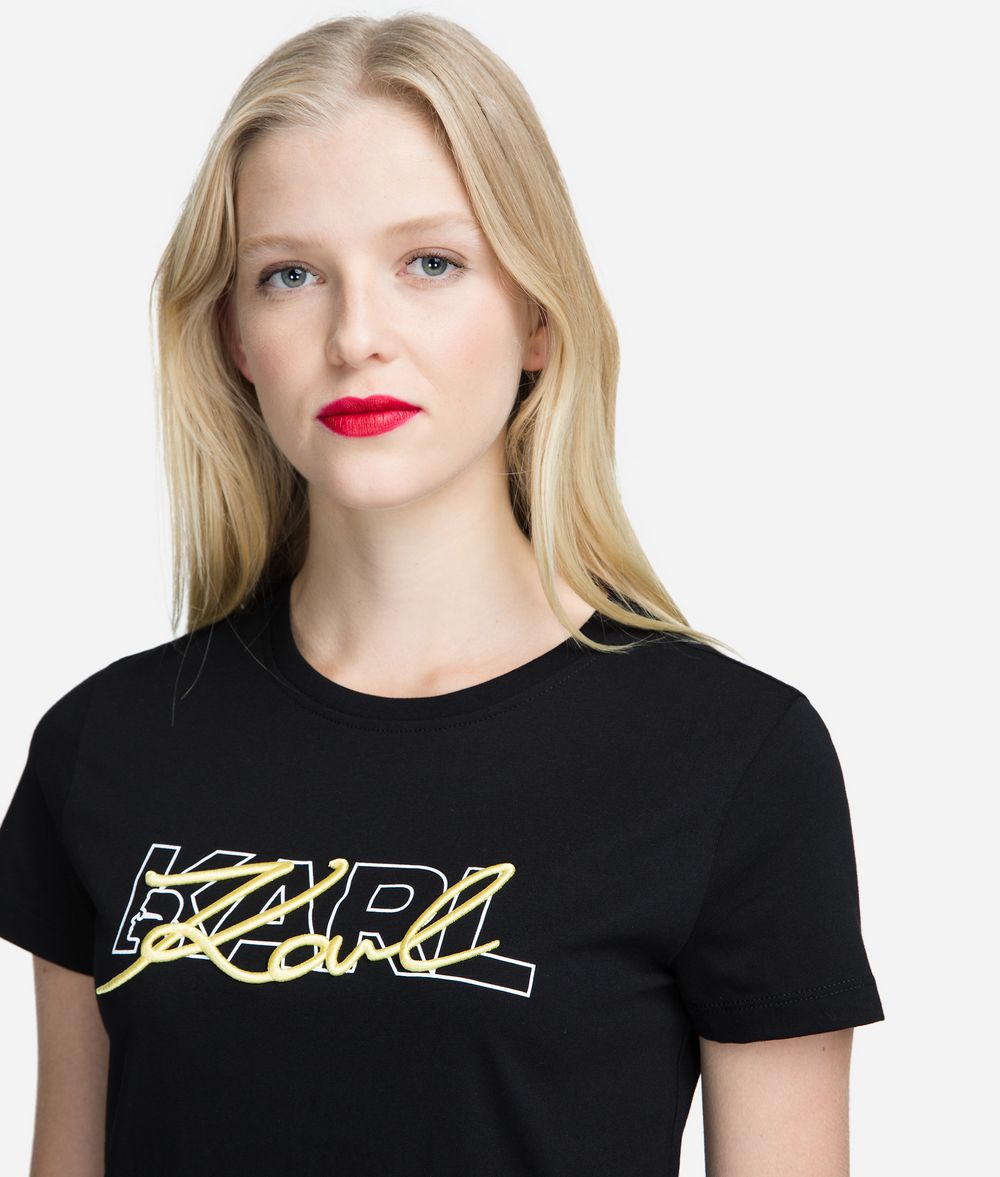 KARL LAGERFELD Double Logo T-Shirt T-shirt Woman d