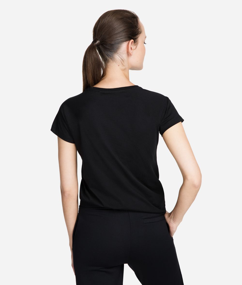KARL LAGERFELD Circle Logo T-Shirt T-shirt Woman d
