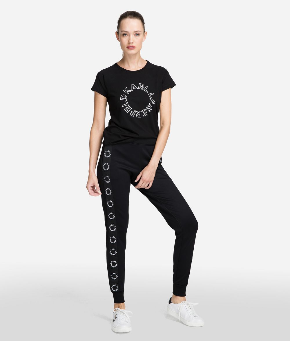 KARL LAGERFELD Circle Logo T-Shirt T-shirt Woman f