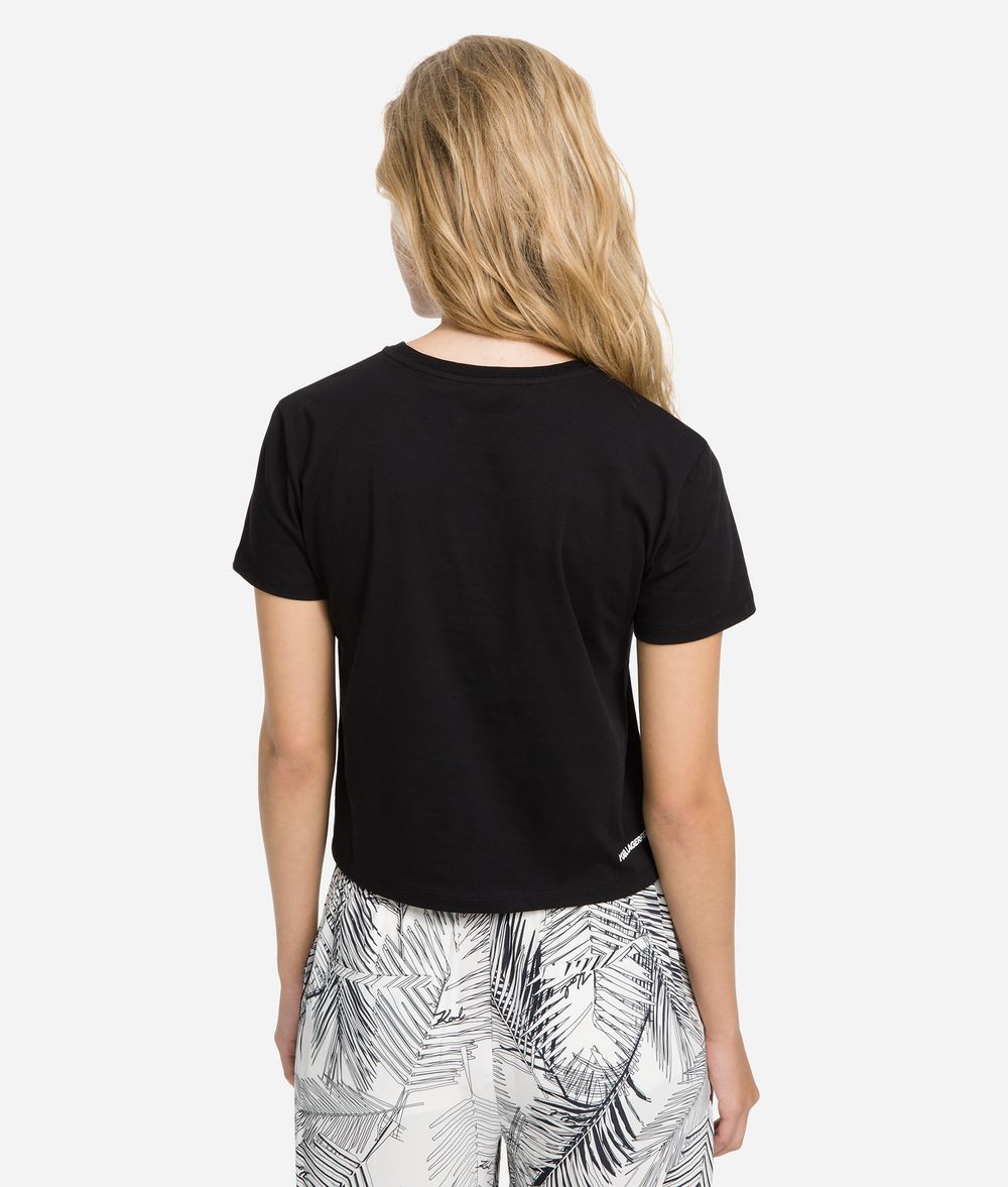 KARL LAGERFELD K/Karlifornia Cropped T-Shirt T-shirt Woman d