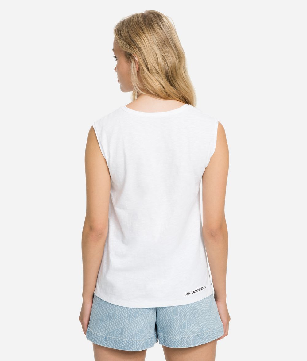 KARL LAGERFELD K/Karlifornia Tank Top Tank Woman d
