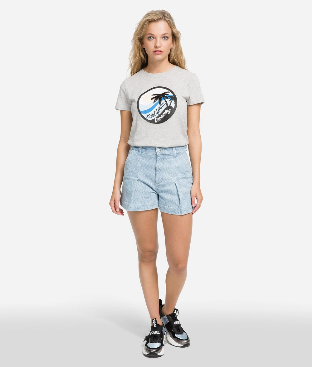KARL LAGERFELD T-shirt imprimé K/Karlifornia T-shirt Femme f