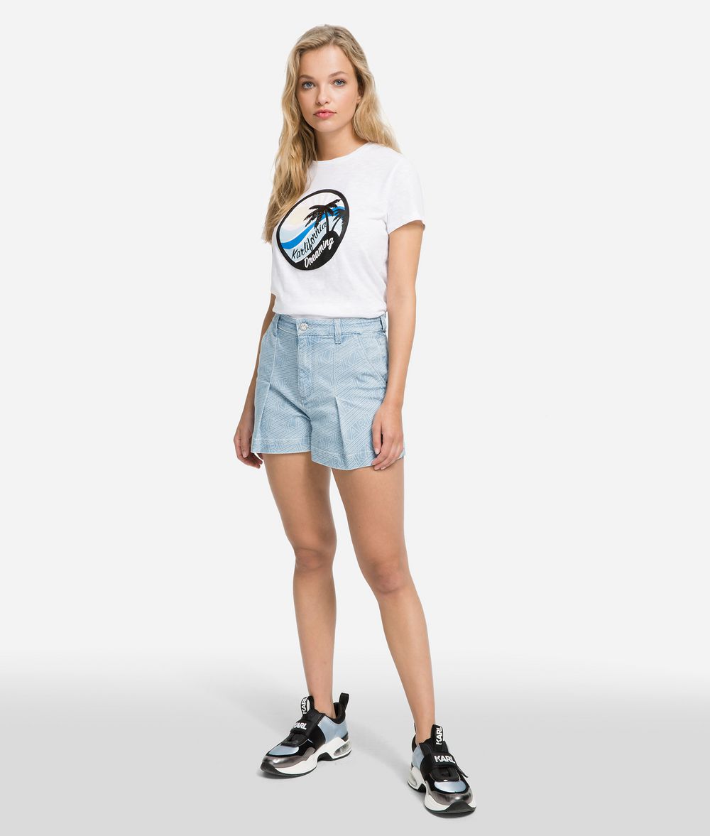 KARL LAGERFELD K/Karlifornia Printed T-Shirt T-shirt Woman f