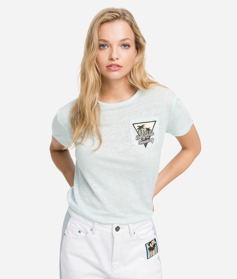 KARL LAGERFELD K/Karlifornia Pocket T-Shirt T-shirt Woman f