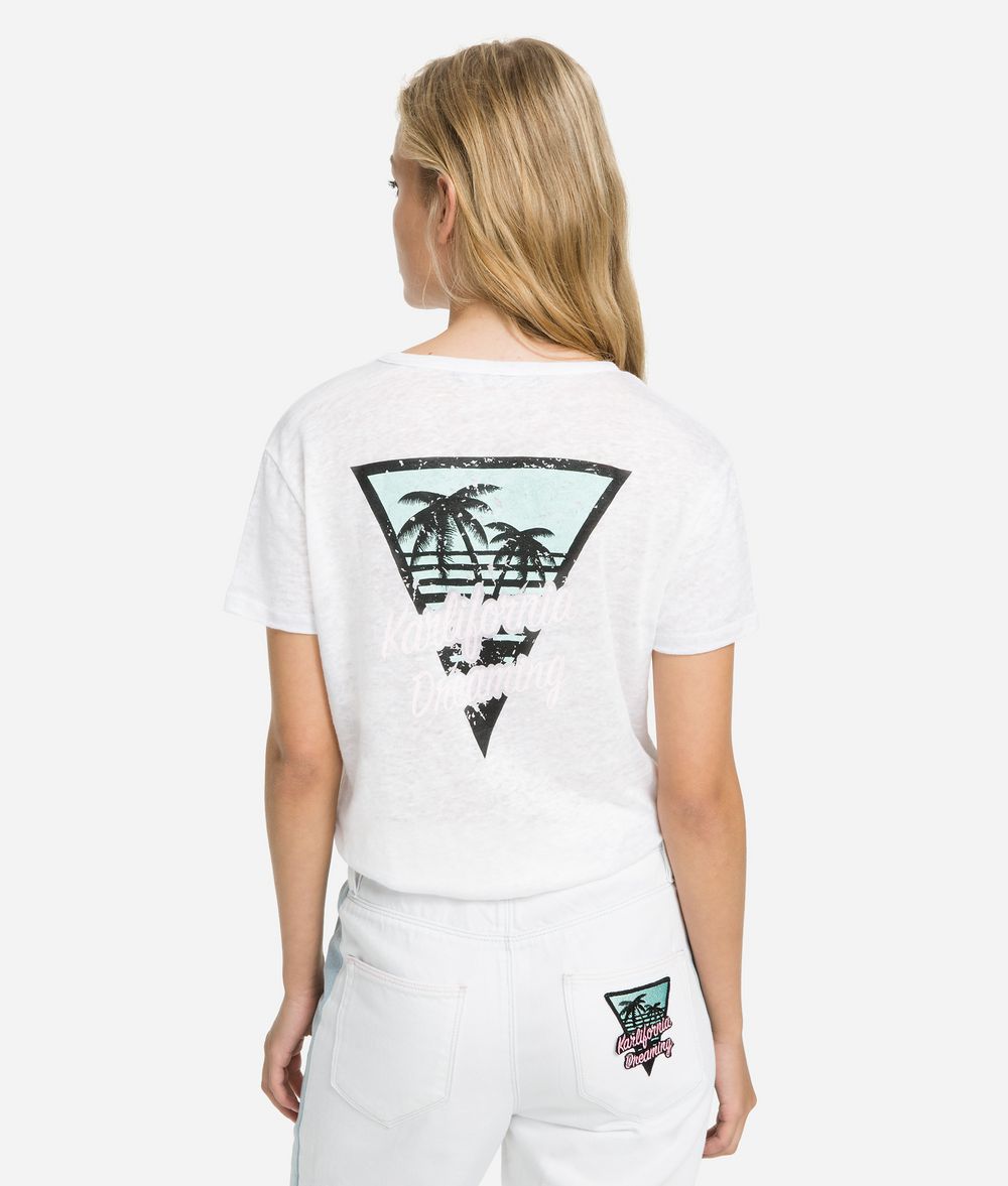 KARL LAGERFELD K/Karlifornia Pocket T-Shirt T-shirt Woman d
