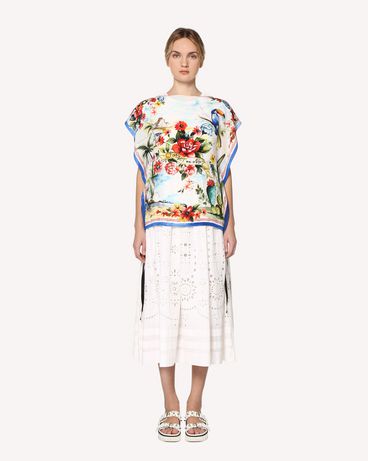 REDValentino Siesta Dream printed silk top