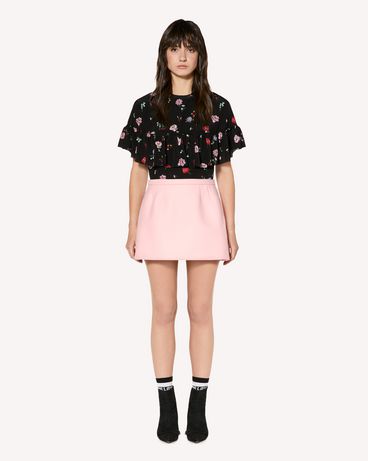 REDValentino Шёлковый топ с принтом Cherry Blossom
