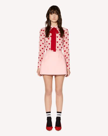 REDValentino Heart printed silk shirt