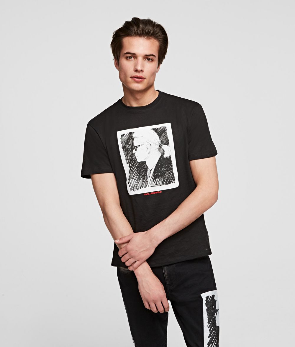 KARL LAGERFELD KARL LEGEND PROFILE T-SHIRT T-shirt Man f