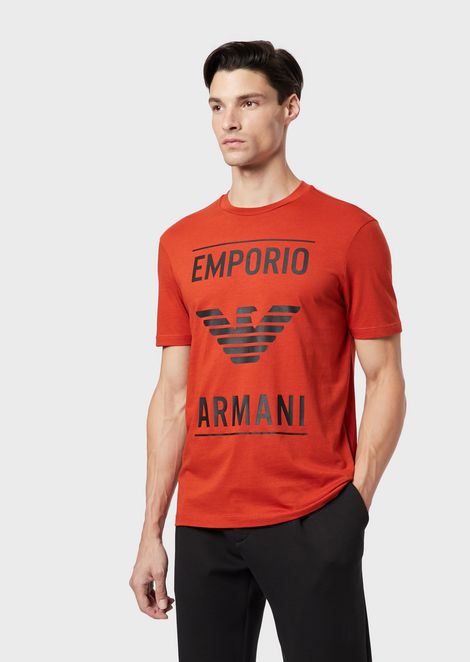 Tシャツ コットン製 ロゴプリント入り